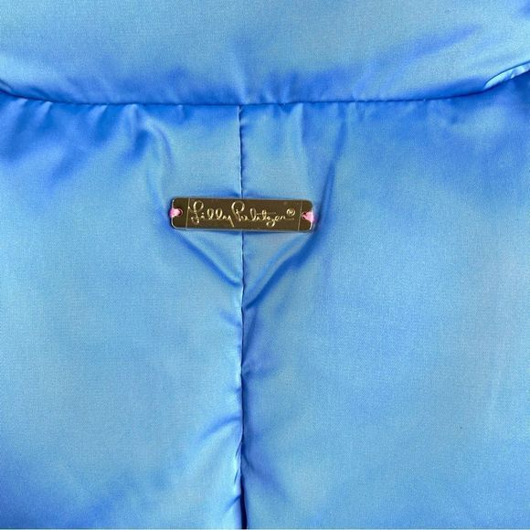 Lilly Pulitzer Isabelle Puffer Vest Blue Size XS - Picture 9 of 14